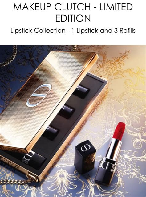 dior makeup clutch with chain